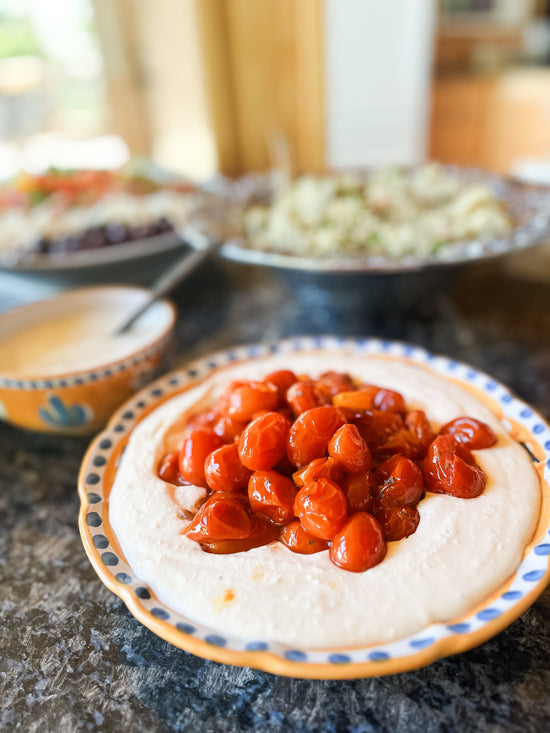 Whipped Feta Dip with Roasted Cherry Tomatoes (Great Tastes of MB Recipe!)