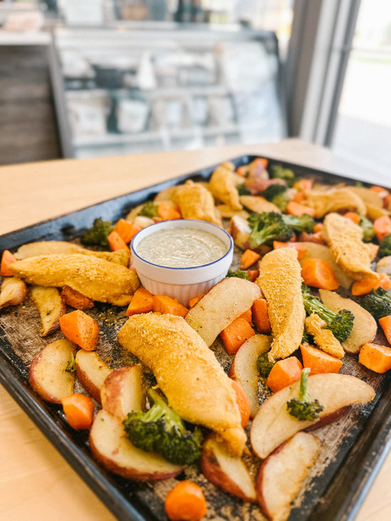 *Fresh* Sheet Pan Honey Dill Chicken