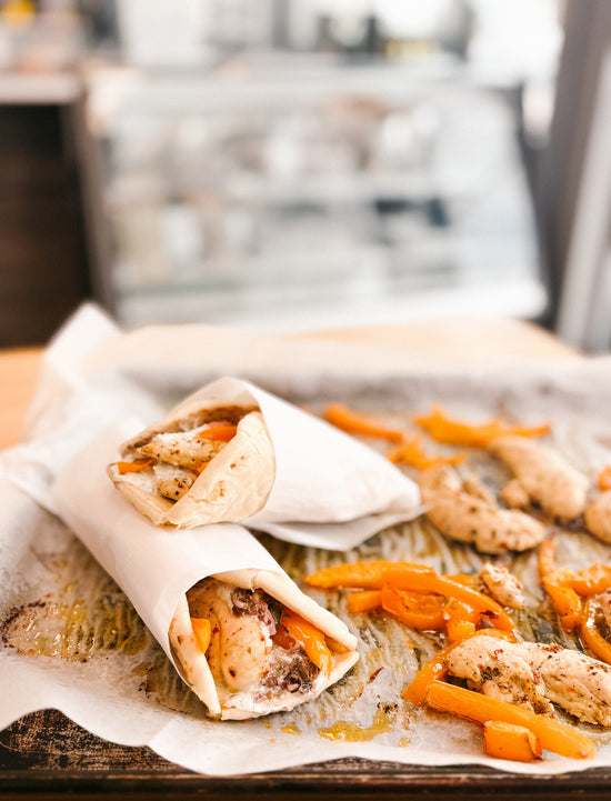 *Fresh* One Pan Chicken Souvlaki Pitas
