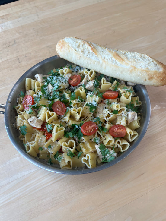 Lemon Chicken Heart Pasta