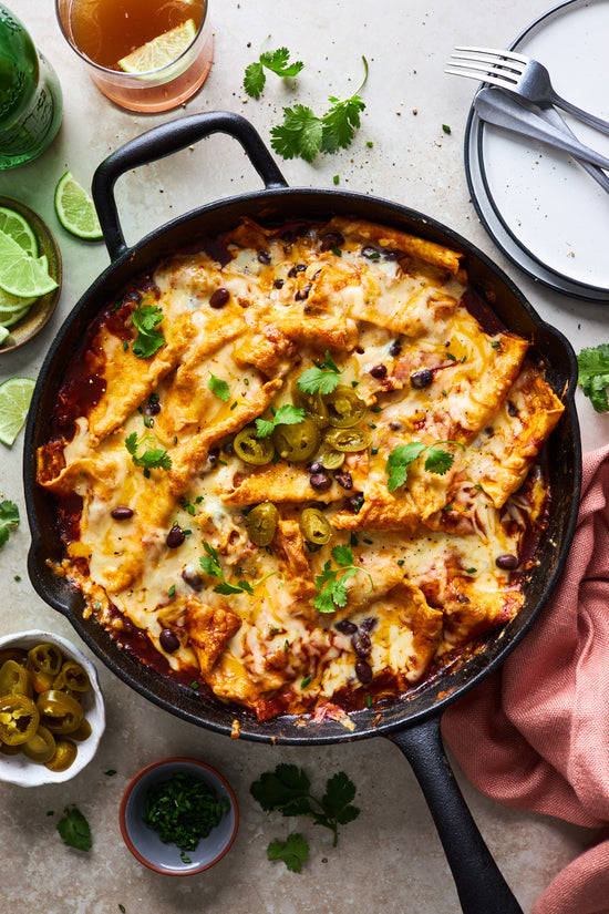 *Fresh* Skillet Enchiladas